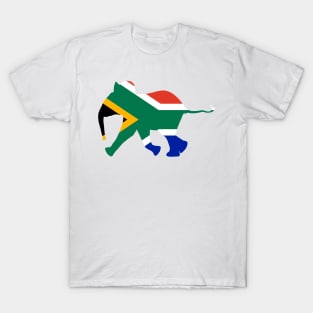 Baby Elephant in Colours of South African Flag T-Shirt